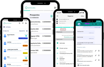 DataCRM Mobile App Interface